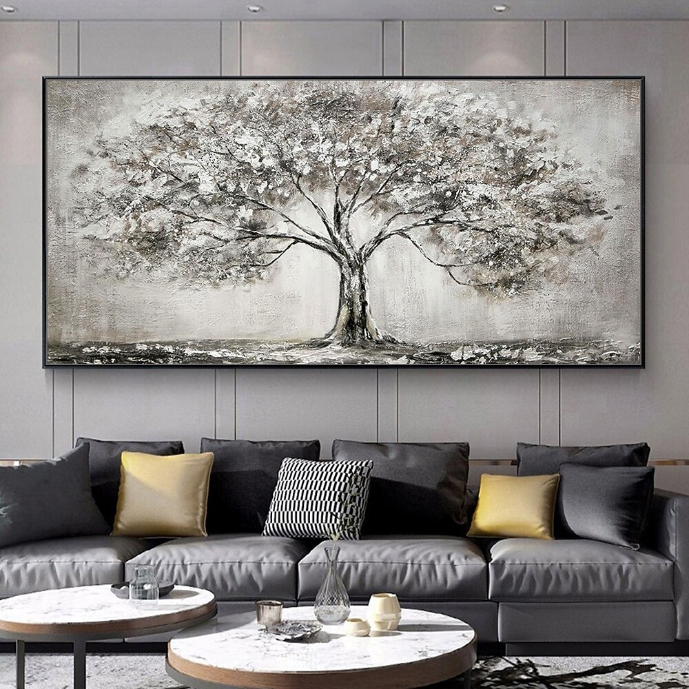 Pinturas al óleo de árboles hechas a mano de Mintura sobre lienzo, arte de pared, decoración, imagen abstracta moderna para decoración del hogar, pintura enrollada sin marco y sin estirar 2026 - $69.99 –P1