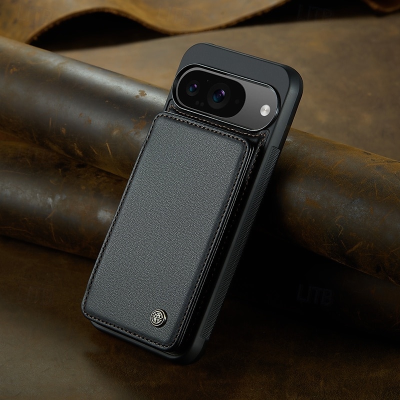 טלפון מגן עבור גוגל Pixel 9 Pro Pixel 9 Pro XL Pixel 8 Pro Pixel 8 פיקסל 9 כיסוי אחורי עם מעמד חריץ לכרטיס עמיד בזעזועים רטרו TPU PC 2025 - $19.99 –P2