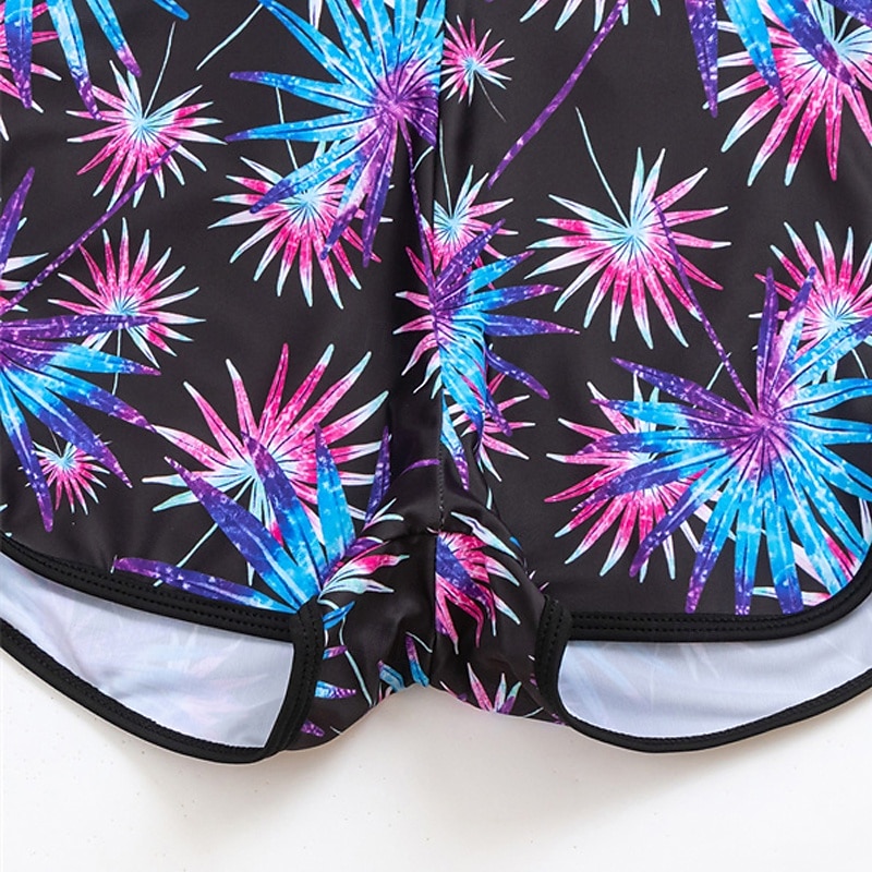 Dam Badshorts "Dykdräkt, Baddräkt" Lättvikt Långärmad Baddräkt 2 st Simmning Surfing Strand Vattensport Lappverk Tryckt Sommar Vår Höst 2025 - $27.99 –P8