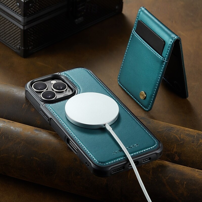 Phone Case For iPhone 16 Pro Max Plus iPhone 15 Pro Max Plus iPhone 14 13 12 11 Pro Max Plus Back Cover with Stand Holder Magnetic Support Wireless Charging Retro TPU PU Leather 2025 - $22.99 –P2
