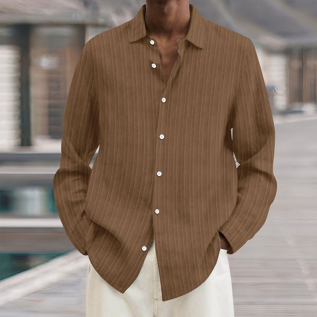 Per uomo Camicia Camicia estiva Maglietta informale Camicia da spiaggia Camicia con bottoni Cachi chiaro Nero Bianco Verde chiaro Blu marino scuro Manica lunga Tinta unica Colletto Da mare Giornaliero del 2025 a $25.99 –P12