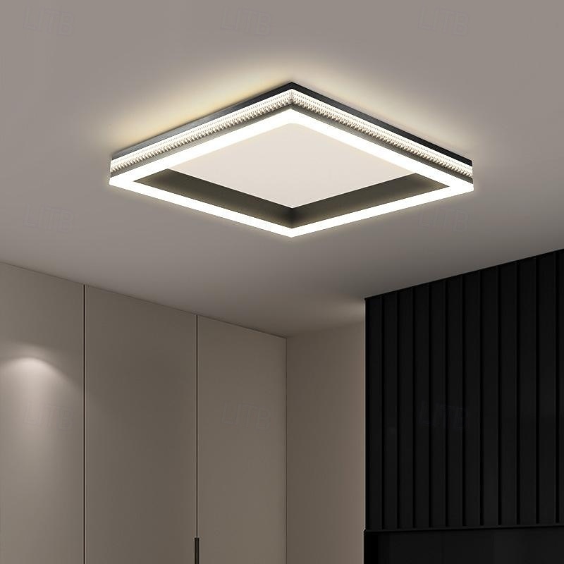 Lâmpada de teto quadrada led com escurecimento contínuo cor da luz luz de teto comutável 50cm 110-240v de 2025 por $287.99 –P7