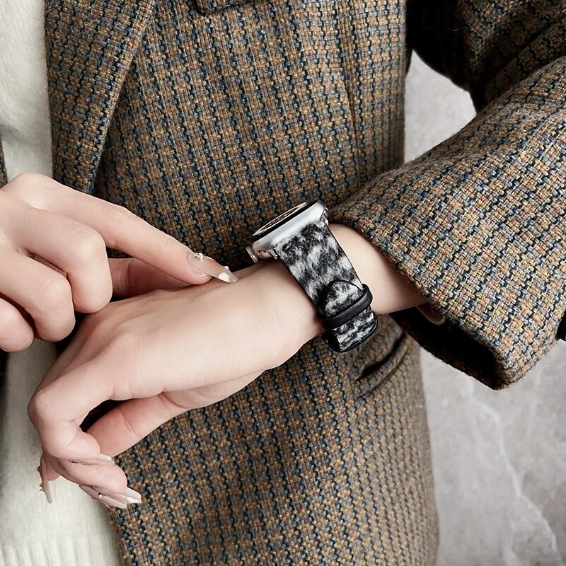 حلقة فردية متوافق مع Apple Watchband 38 مم 40 مم 41 مم 42 مم 44 مم 45 مم 49 مم قابل للتعديل القماش استبدال حزام الساعة إلى iwatch Ultra 2 Series 9 8 7 SE 6 5 4 3 2 1 2025 - $19.99 –P7