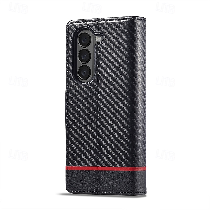 Phone Case For Samsung Galaxy Z Fold 6 Z Fold 5 Z Fold 4 Z Fold 3 Flip Cover with Stand Holder Card Slot Shockproof Retro TPU PU Leather 2025 - $17.99 –P4