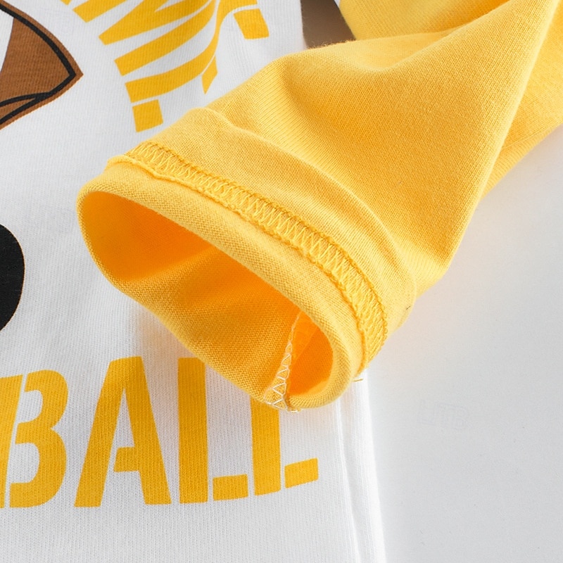 Paquets multiples 2 pièces Garçon Col Ras du Cou manche longue Vert jaune. T shirt T-shirt Imprimer Graphic Vacances Usage quotidien 100% Coton Printemps & Automne de 2025 ? $19.99 –P8