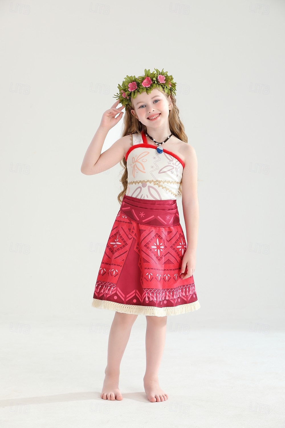 Moana Prinzessin Moana Kleid Kostüm Film- und TV-Themenkostüme Film Cosplay for Mädchen Kinder Karneval Kindertag Welttag des Buches Party Geburtstag Strand 2025 - $35.99 –P11