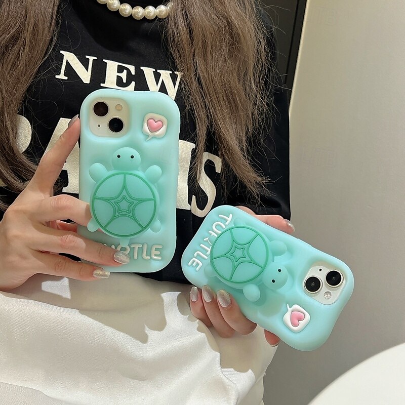 Phone Case For iPhone 16 15 14 Pro Max iPhone 13 12 11 Pro Max Back Cover with Stand Holder Shockproof Retro Silicone 2025 - €10.99 –P5