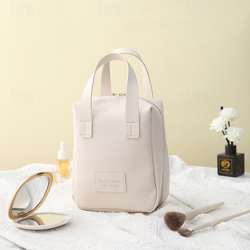 Multi-Layered Shell-Shaped Cosmetic Bag,PU Large-Capacity Portable Makeup Organizer, Stylish Travel Handheld Storage Bag 2025 - $11.49 –P17