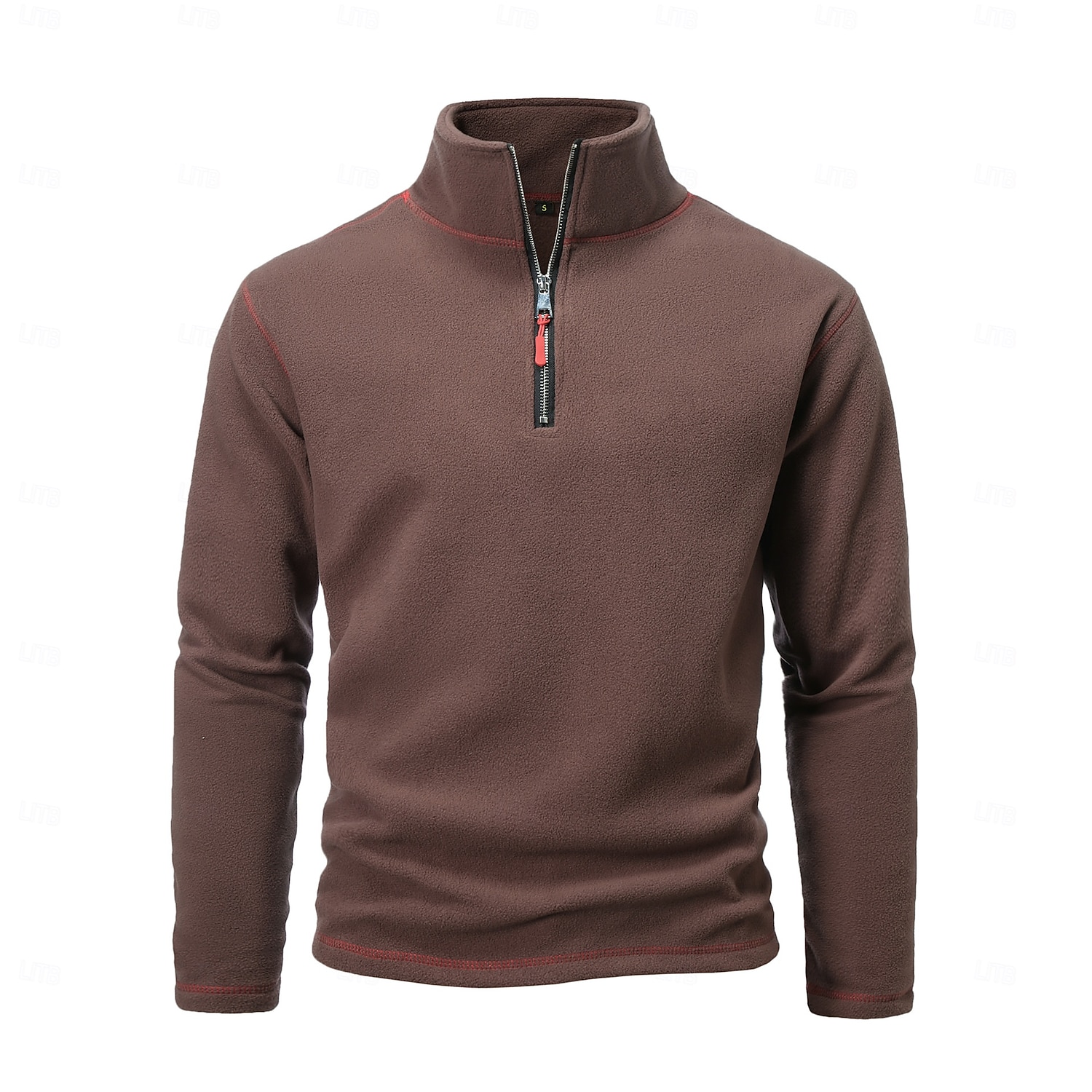 Per uomo Felpa Di pile Felpa con cerniera a un quarto Compatto Nero Bianco Verde militare Blu Marrone mezza cerniera Liscio Sportivo Giornaliero Per eventi Streetwear Fantastico Retrò Inverno del 2025 a $32.99 –P6