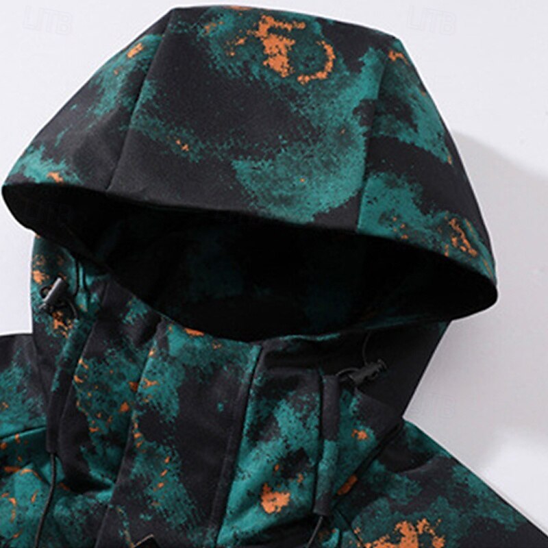 Men's Women's Softshell Jacket Hiking Jacket Outdoor Windproof Water Resistant Lightweight Jacket Windbreaker Jacket Traveling Black Army Green Camouflage Green Beige 2025 - $56.99 –P13