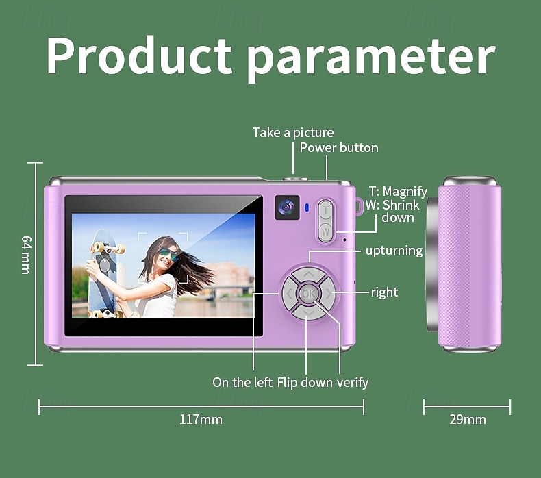 Digital Camera with Zoom Dual Cameras Auto Focus Vlogging Selfie for Travel Camera Auto Focus 2025 - $87.99 –P14