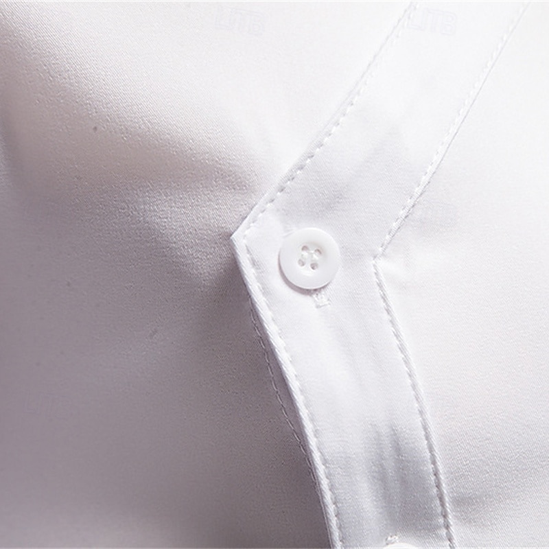 Herre Skjorte Dresskjorter Skjorte med knapper عادي Bryllup Fest Svart Hvit Rød Navyblå Langermet Knaphul Vår & Vinter Klær Broderi 2025 - $31.99 –P14