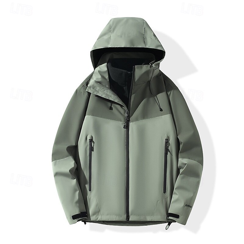 Homens Jaqueta Softshell Jaqueta de Trilha Inverno Ao ar livre Bloco de cor Térmico / Quente A Prova de Vento Impermeável Jaquetas 3-em-1 Jaqueta de Inverno Jaqueta corta-vento Viajar Preto Branco de 2025 por $82.99 –P5