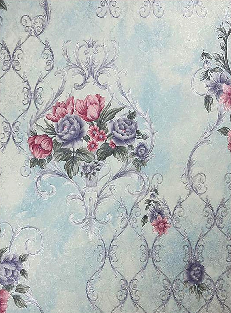 1 rulle 3d europeisk damast icke självhäftande tapet präglad sovrum sänggavel vardagsrum bakgrund väggdekoration vattentät tapet 950x53cm/374x20.87inch 2026 - $47.99 –P13