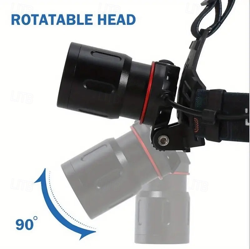 2-in-1 USB Rechargeable Red & White Light Headlamp Tactical Hunting Head Lights for Hunting & Camping 2025 - €23.99 –P6