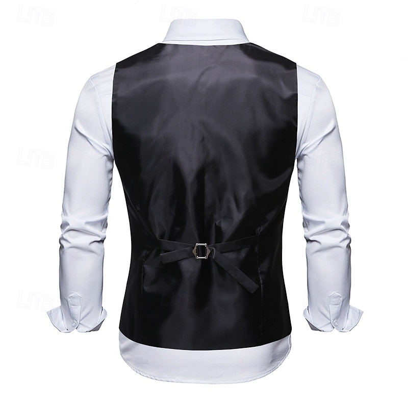 Retro Řvoucí 20s 20. léta 20. století Kamizelka Vesta Velký Gatsby Gentleman Kašmírový vzor Retro Maškarní kostým Pánské Vánoce předvečer Všech svatých Karneval Výkon loučení se svobodou nevěsty 2025 - $35.99 –P11