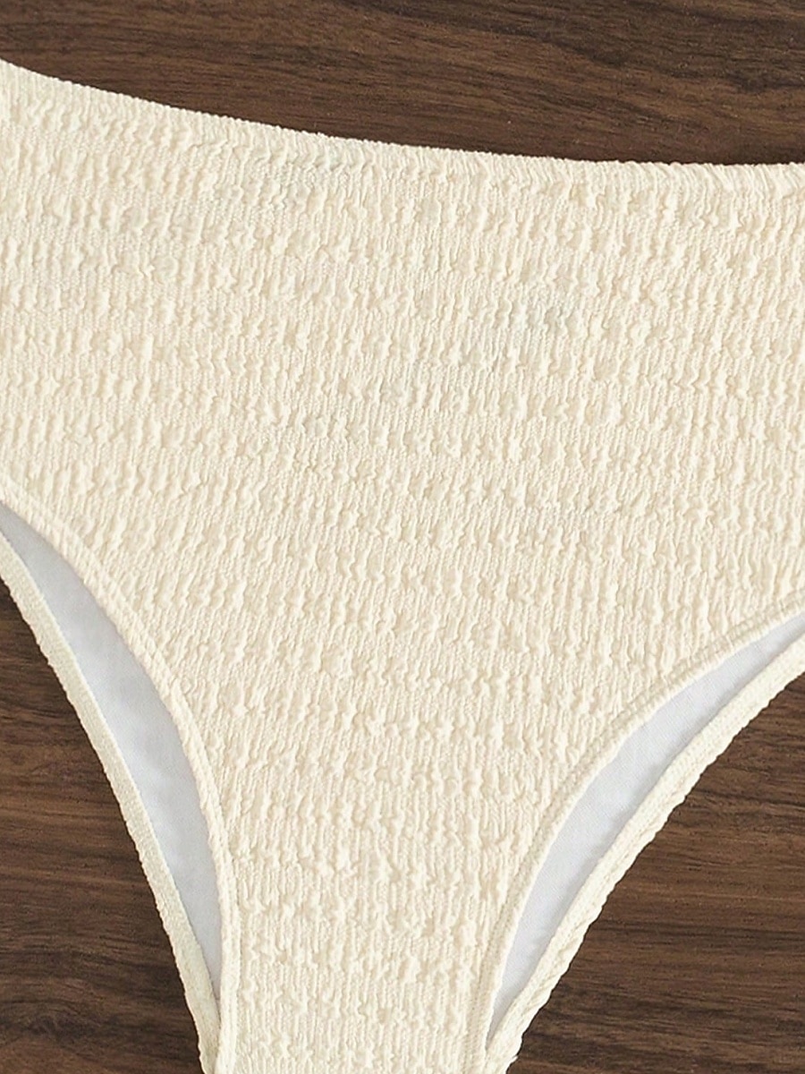 Per donna Costumi da bagno Bikini 2 pezzi Slip Costume da bagno Schiena scoperta Taglia piccola Festività Abbigliamento mare Tinta unica A V Senza maniche Costumi da bagno del 2026 a $28.99 –P6