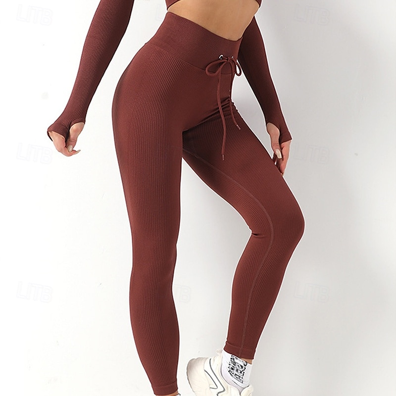 Mujer Conjunto de Ropa Fitness Sujetador deportivo con medias Mono de Fitness 2 Piezas Color sólido Mallas Leggings Trajes de Yoga Negro Blanco Yoga Aptitud física Entrenamiento de gimnasio Alta 2025 - $33.59 –P7