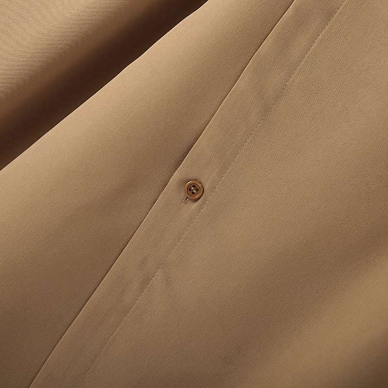 Pánské Košile Letní košile Košile pro volný čas Plážová košile Košile na knoflíky Černá Bílá Khaki Dlouhý rukáv Bez vzoru Klopa Dovolená Havajské Tlačítko dolů Oblečení Polyester Módní Na běžn 2025 - $27.99 –P16