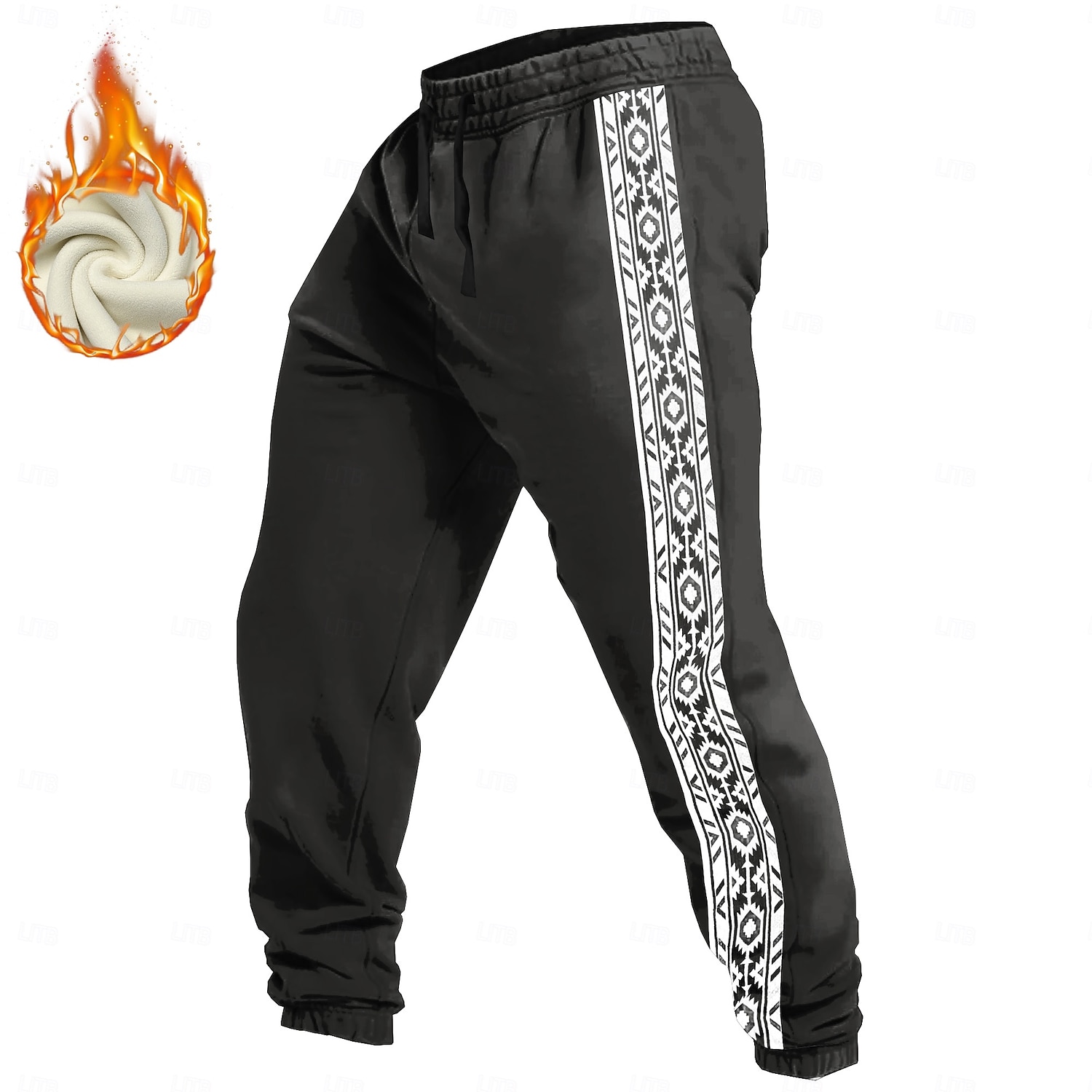 Homens asteca Étnico Calças Esportivas Calças Calças de moletom de lã Cintura elástica com cordão Vintage Casual Ao ar livre Feriado Streetwear Quente Forrada com Fleece Térmica Inverno Impressão 3D de 2026 por $44.99 –P5