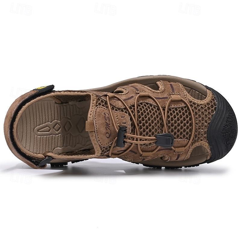 Sandálias masculinas para atividades ao ar livre, com design durável e respirável, tiras ajustáveis e sola antiderrapante. Perfeitas para caminhadas, atividades aquáticas, férias na praia e uso casual no verão. de 2026 por $54.99 –P7