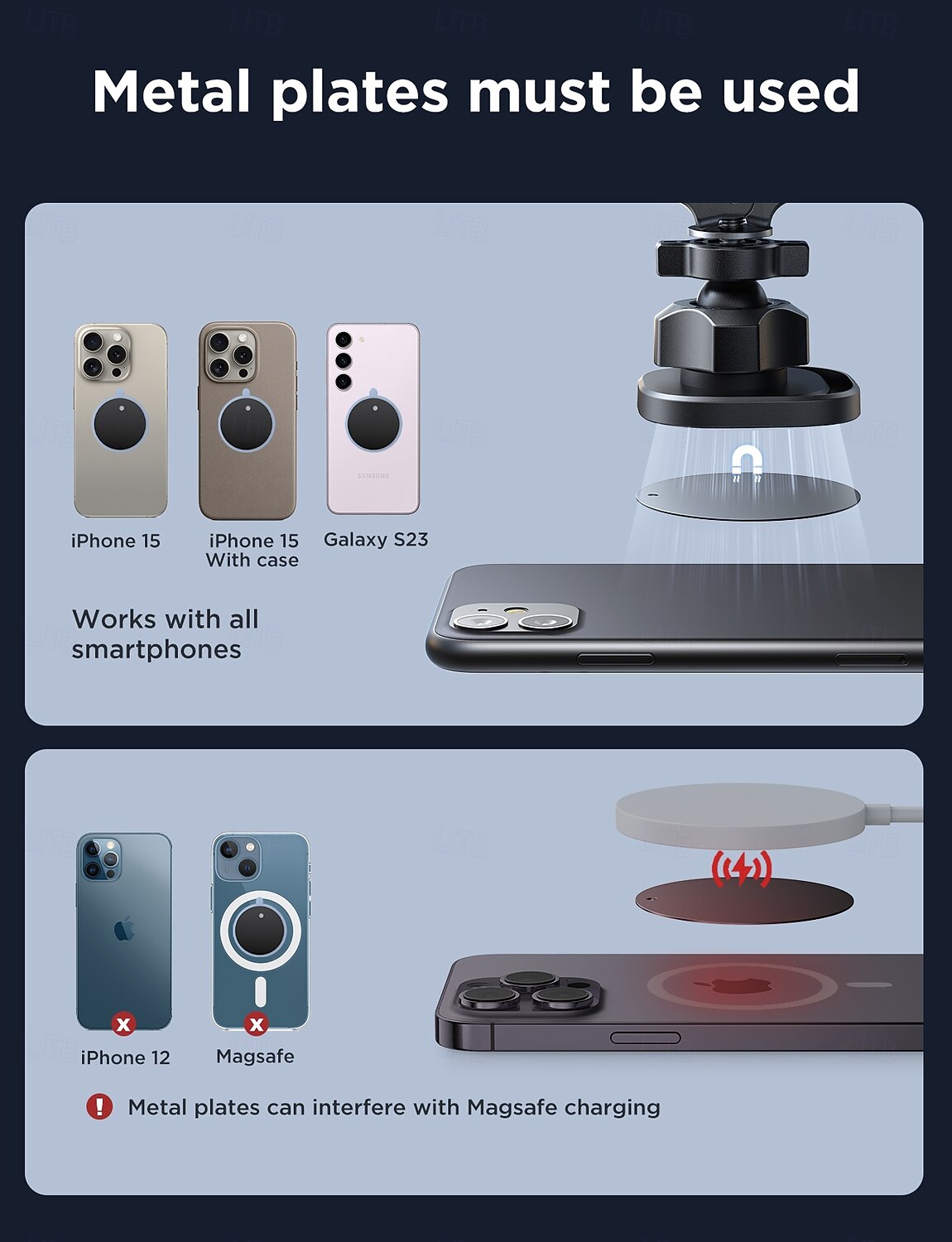 Car Vent Phone Mount Rotatable Magnetic Phone Holder for Car Compatible with All Mobile Phone Phone Accessory 2025 - $18.99 –P6
