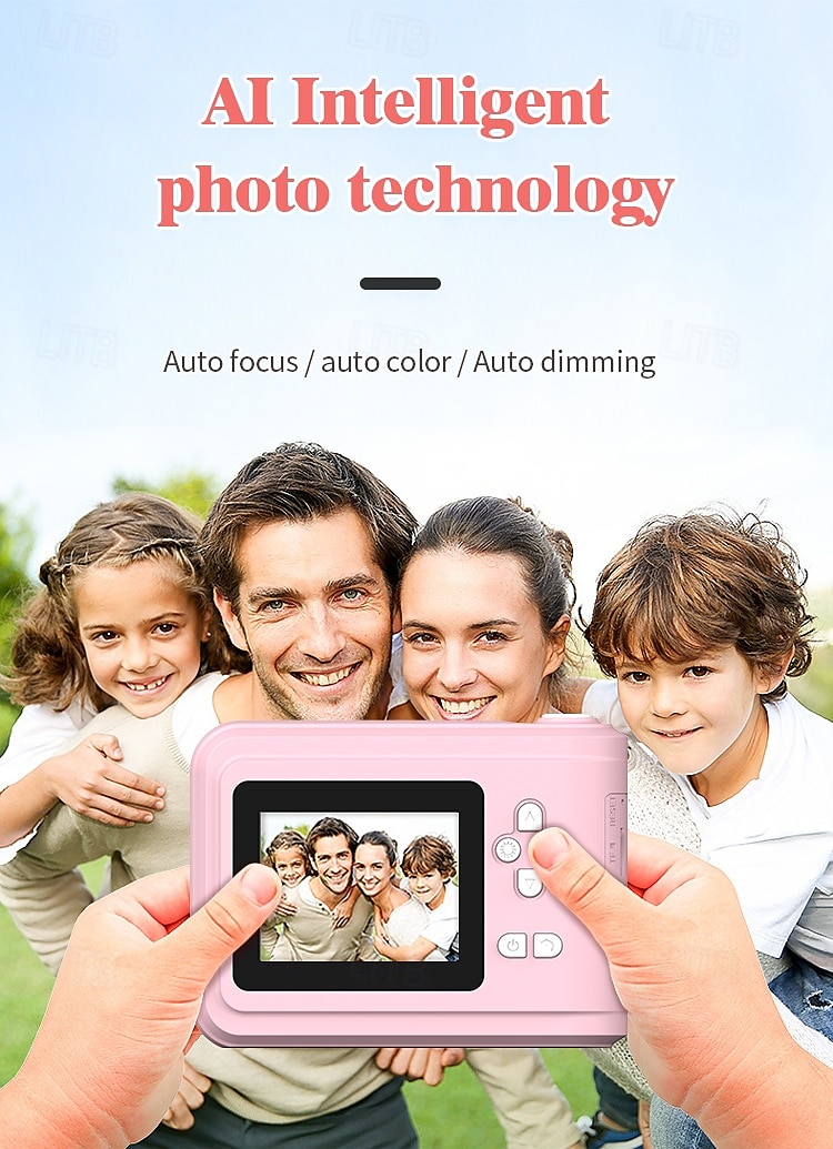 Kids Instant Print Camera Thermal Printing Camera with Print Paper for Kids High Resolution Photo and Print Camera Birthday Valentine's Day Gift for Girls 2026 - $47.99 –P6