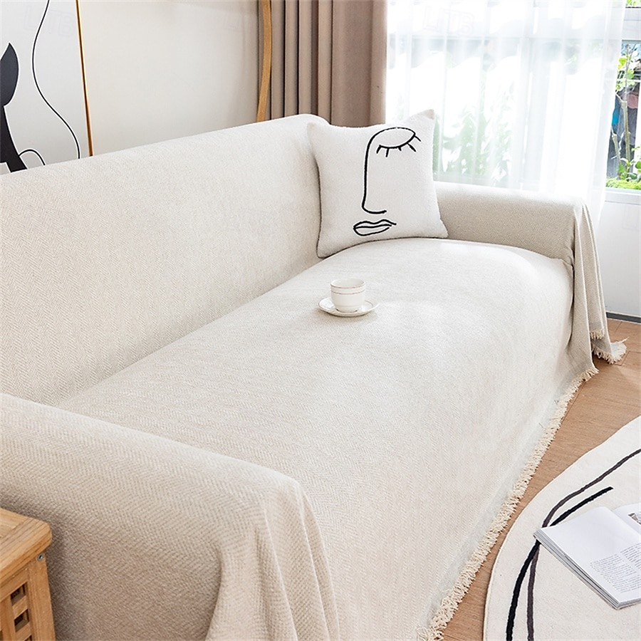Serviette de canapé en chenille de haute qualité, tissu doux et moelleux, parfait pour protéger les canapés de la saleté et des taches, durable et confortable, idéale pour une utilisation quotidienne, de 2025 ? $46.99 –P8
