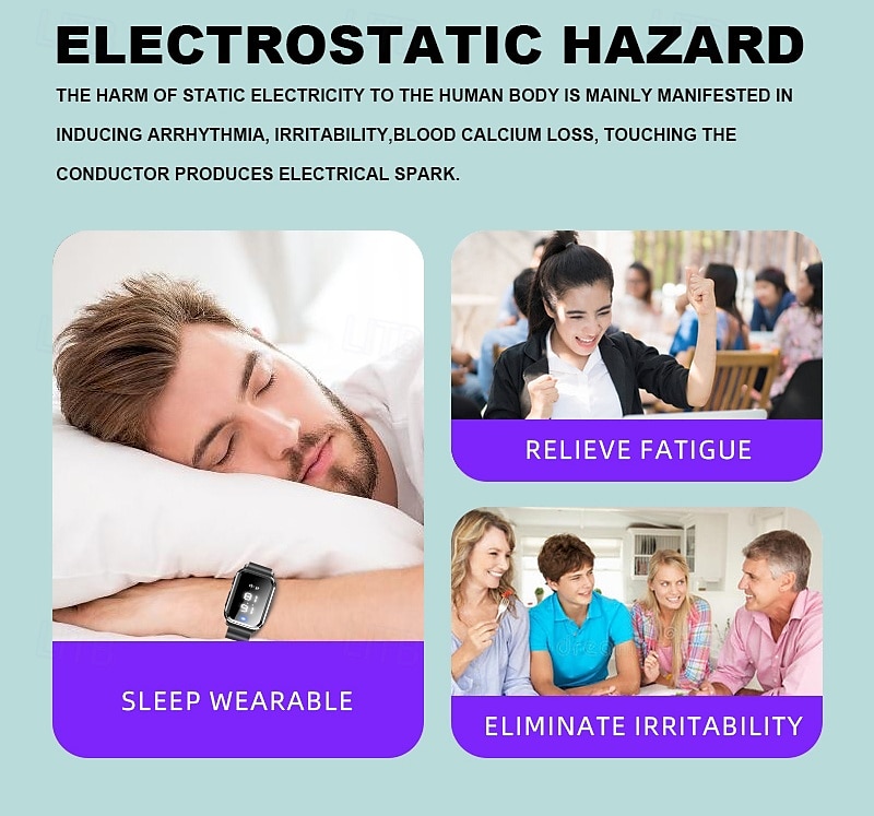 2025年 静電気除去リストバンドブレスレット – 着用可能な静電気除去＆蚊撃退バンド（秋冬用）  コレクション – $19.99 –P3