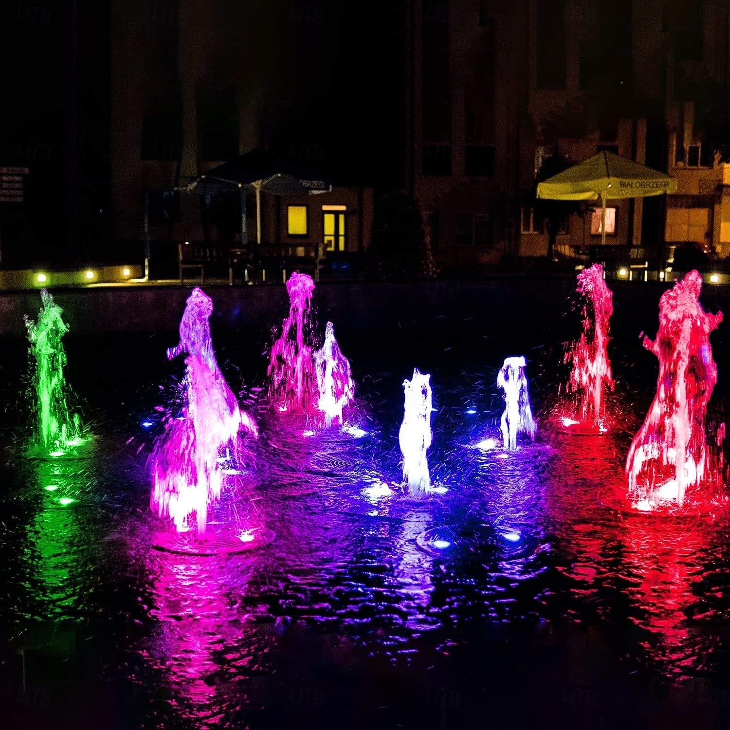 Solarbetriebenes wasserdichtes Poollicht – 5 Köpfe, 6 LED-Perlen, Unterwasserbeleuchtung für Teiche und Aquarien, energiesparend für Außenwege, Gartenterrassen und Pools, 1 Stück 2025 - $97.99 –P3