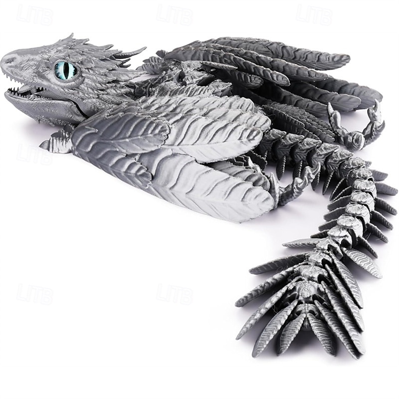 Feathered Wyvern Dragon 3D Printed Dragon Articulated Dragon Fidget Dragon 3D Printed Toys Desktop Pet 2025 - $24.99 –P13