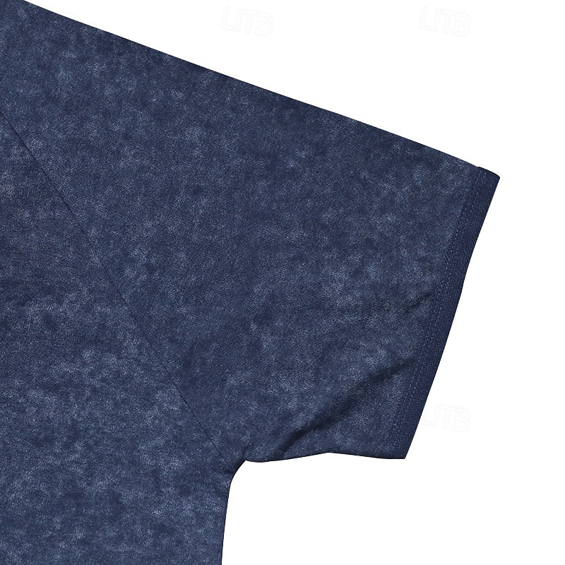 Men's Henley Shirt Tee Short Sleeve Solid Color Plain Distressed Buttons Washed Henley Outdoor Casual Daily Summer Spring &  Fall Black Gray Navy Blue Henley T-Shirt 2025 - $21.99 –P15