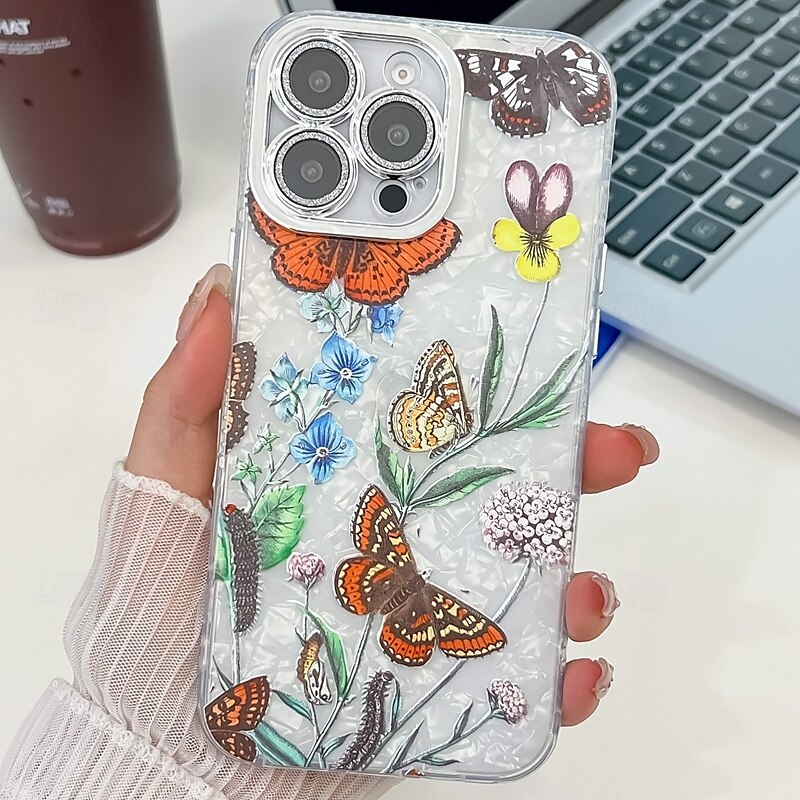 Phone Case For iPhone 16 Pro Max Plus iPhone 15 iPhone 15 Pro Max iPhone 14 Pro Max iPhone 13 Pro Max Back Cover Shockproof Retro TPU PC 2025 - $13.99 –P14