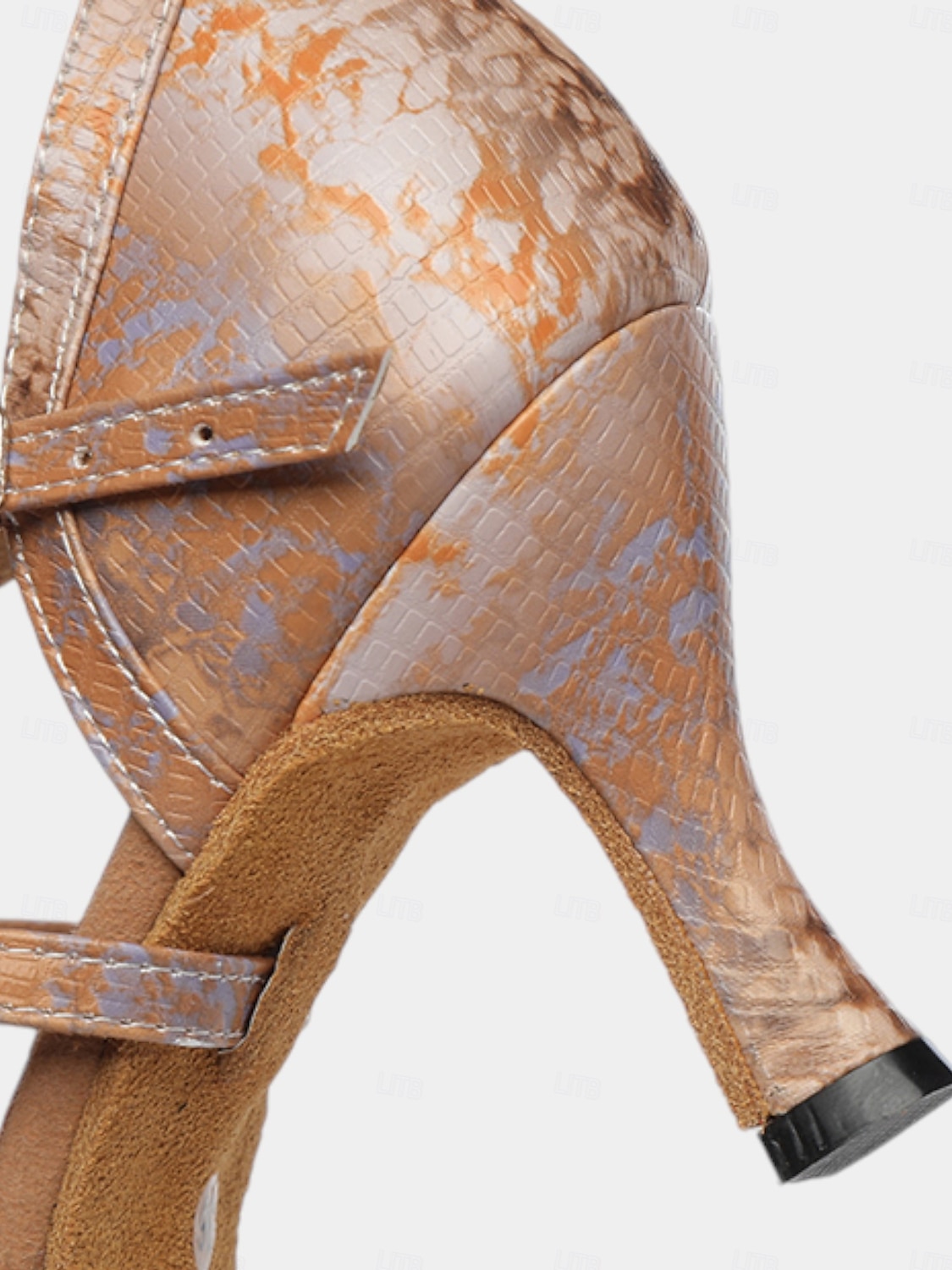 chaussures de danse latine classiques en cuir noir pour femmes avec semelle en daim souple et brides croisées | parfaites pour l'entraînement et les performances de 2025 ? $46.99 –P4