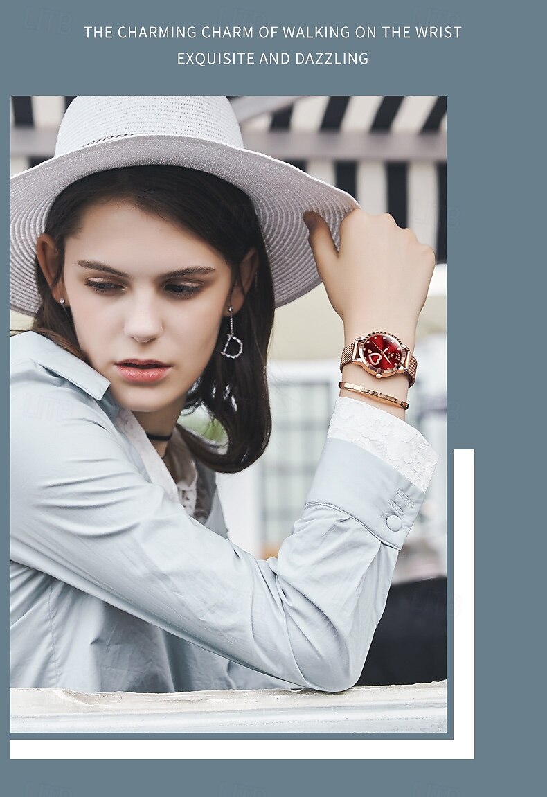 OLEVS Women Quartz Watch Fashion Casual Wristwatch Luminous Waterproof Decoration Stainless Steel Watch 2025 - $43.99 –P4