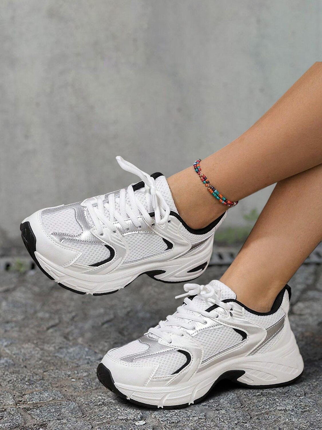 blaue sportliche Sneaker für Damen mit Mesh-Obermaterial und gepolsterter Sohle – stylische Laufschuhe für Sport, Wandern und Freizeit 2025 - $42.99 –P4