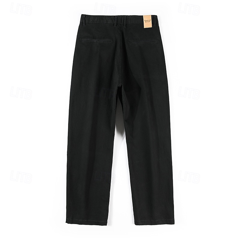 Per uomo Joggers Pantaloni a carota affusolati Tasca Tinta unica Lunghezza intera All'aperto Vacanza Feste Vacanza Vintage CachiA Nero Micro-elastico del 2025 a $44.99 –P19