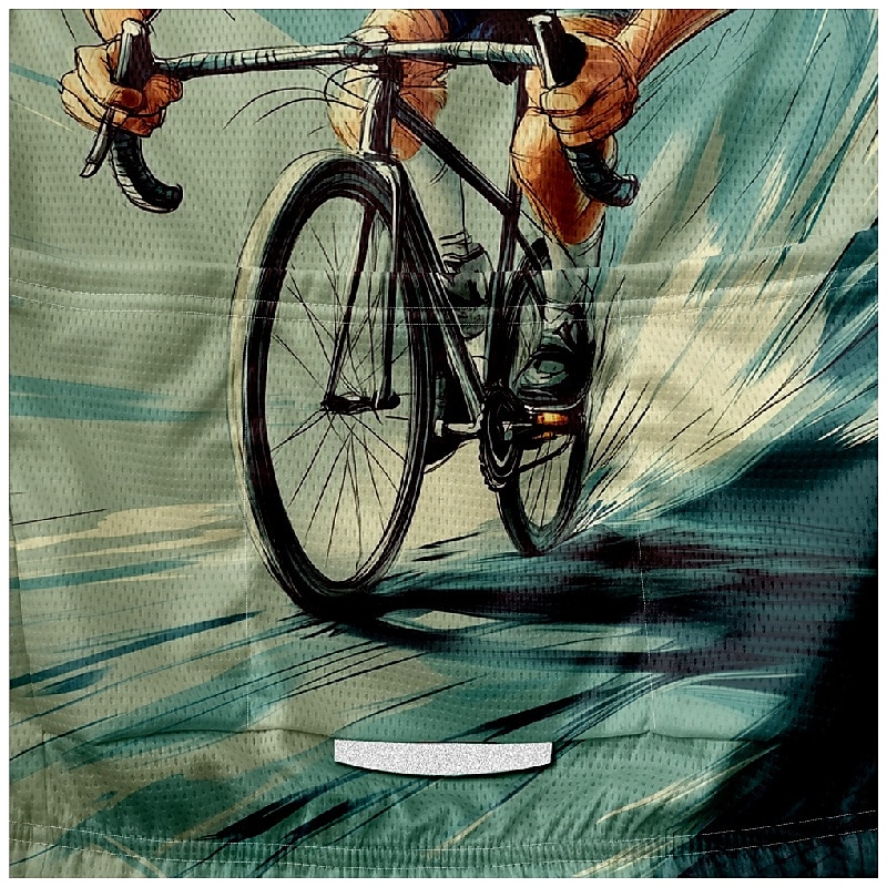 Муж. Велокофты Графика С короткими рукавами Велоспорт Футболка Футболка Джерси с 3 задними карманами Горные велосипеды Быстровысыхающий Анатомический дизайн Фитиль Дышащий Виды спорта 2026 - $30.99 –P5