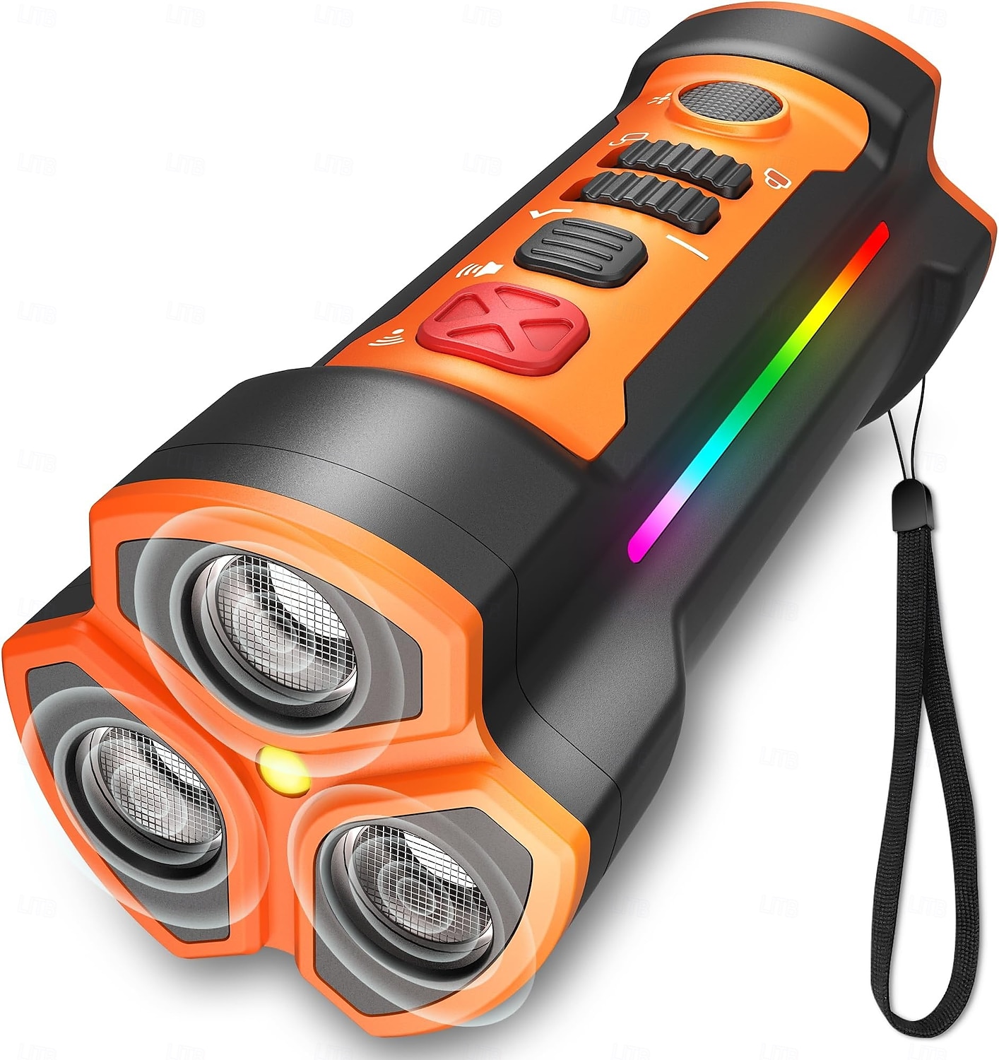 Hundetraining Schall Bellen-Hemmer LED-Lampe Ultraschall Sonic Bark Deterrents Hunde Anti Bark Wiederaufladbar Sicherheit ABS + PC Ultraschall Taschenlampe Für Haustiere 2026 - $38.99 –P3