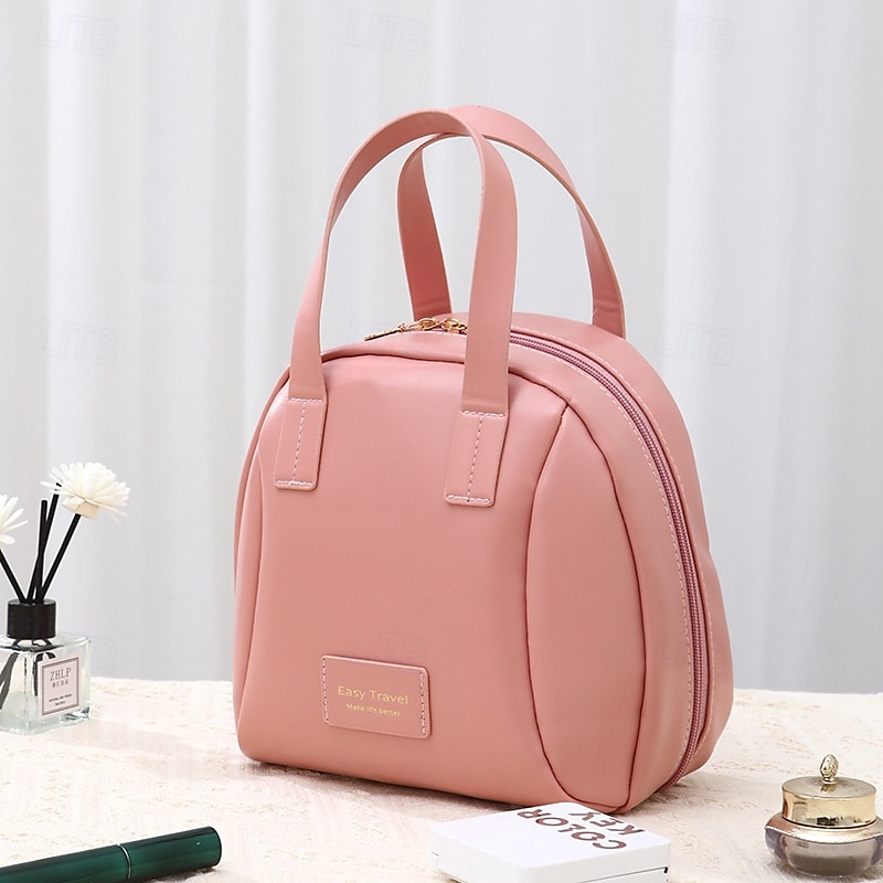 Multi-Layered Shell-Shaped Cosmetic Bag,PU Large-Capacity Portable Makeup Organizer, Stylish Travel Handheld Storage Bag 2025 - $11.49 –P9
