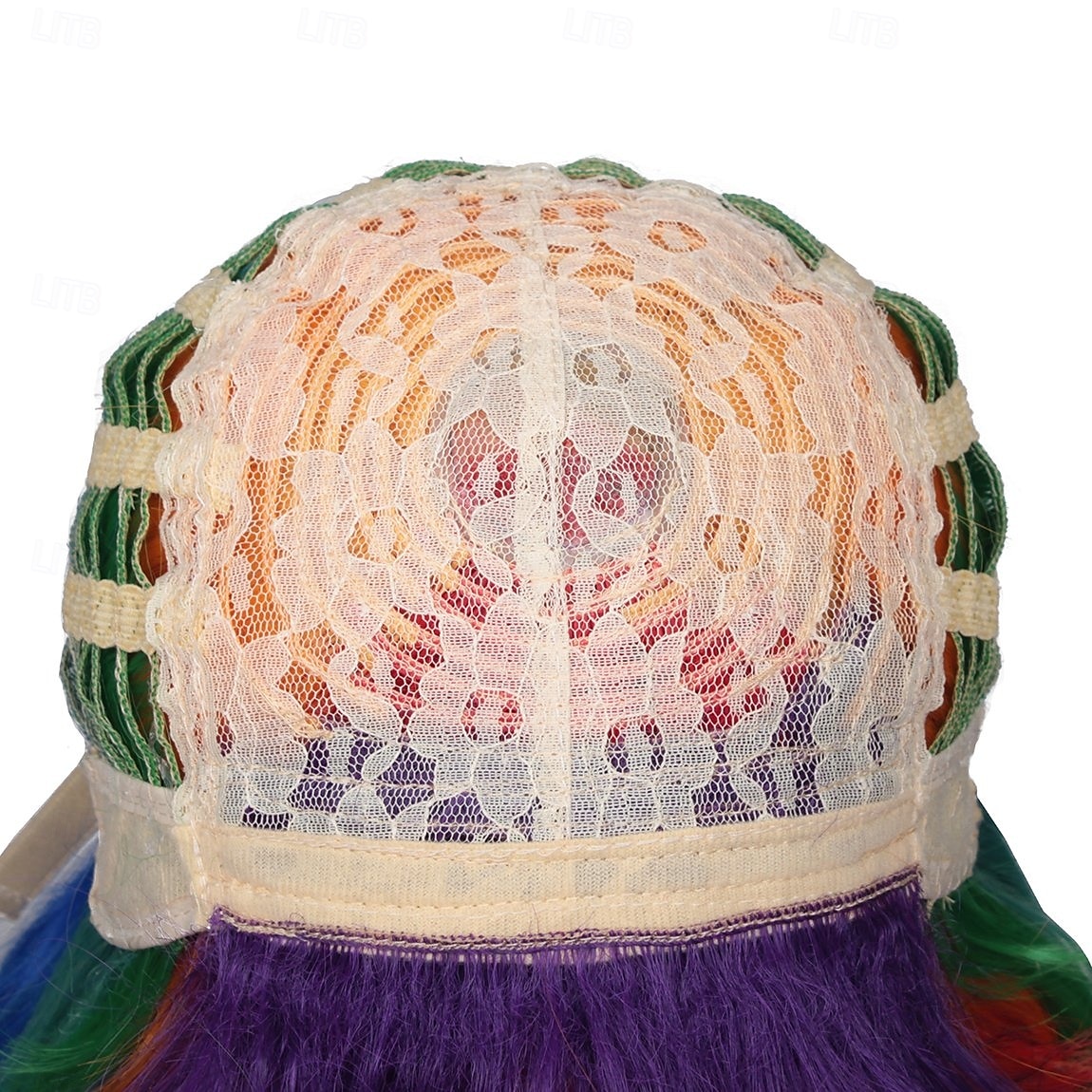 lång lockig cosplay peruk med 2 hästsvansar för carvinal 2025 - GBP £19 –P7