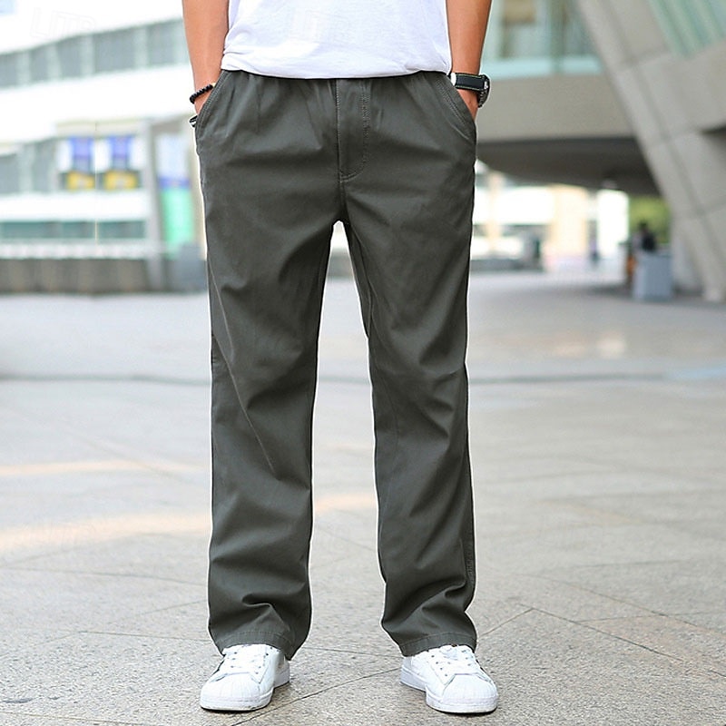 Men's Cargo Pants Trousers Pocket Drawstring Elastic Waist Plain Wearable Outdoor Daily Camping & Hiking Fashion Classic Black Yellow 2025 - $28.99 –P3