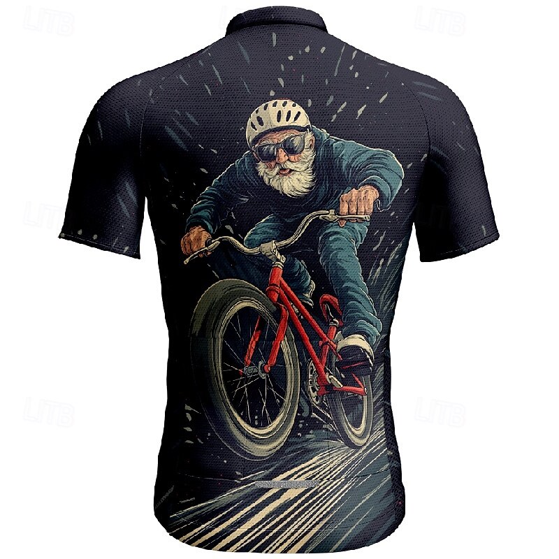 Муж. Велокофты Графика С короткими рукавами Велоспорт Футболка Футболка Джерси с 3 задними карманами Горные велосипеды Быстровысыхающий Анатомический дизайн Фитиль Дышащий Виды спорта 2026 - $30.99 –P19