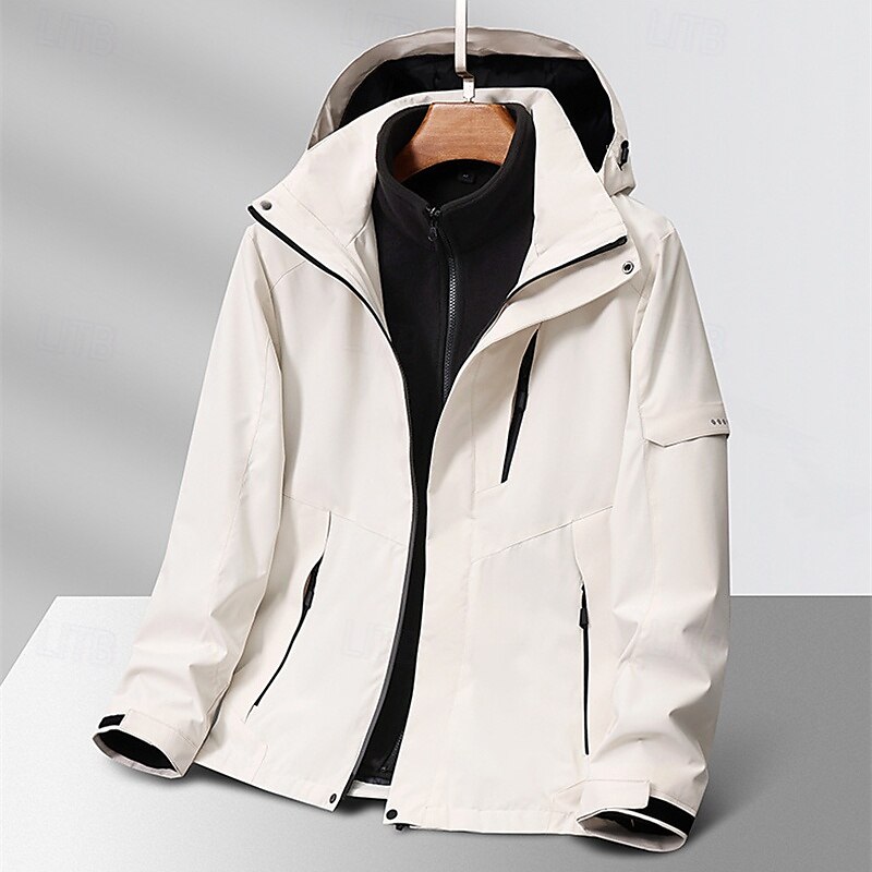 Mulheres Jaqueta Softshell Jaqueta de Trilha Inverno Ao ar livre Térmico / Quente Forro de Velocino A Prova de Vento Impermeável Jaquetas 3-em-1 Jaqueta de Inverno Jaqueta corta-vento Viajar Cinzento de 2025 por $92.99 –P10