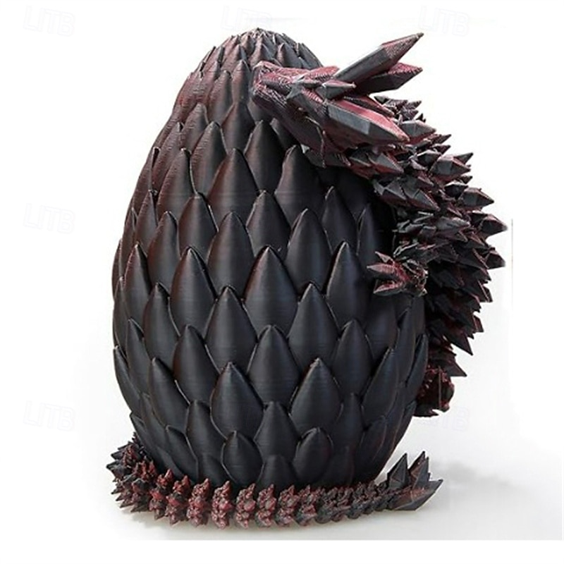 3d-tryckt drake ägg regnbåge flygande drake i färgglada ägg fidget leksak för födelsedagspresent flexibel skrivbord figur dekor 2025 - $35.99 –P3