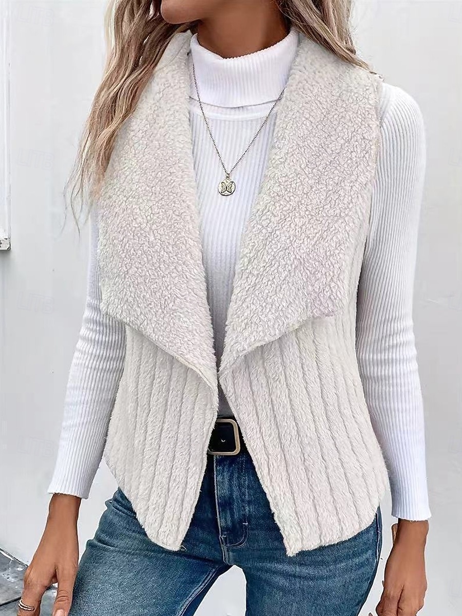 Femme Veste décontractée Extérieur Patchwork Couleur unie Coupe Vent Mode Standard Vêtements d'extérieur Sans Manches Automne gris rosé pâle S de 2025 ? $22.99 –P4