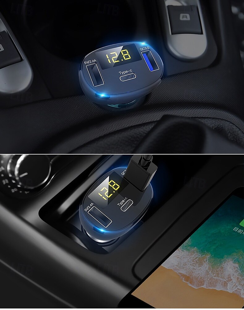 Kit de cargador de coche USB C, compatible con USB dual y tipo C, cargador de coche QC3.0 para productos electrónicos de consumo 2025 - $26.99 –P1