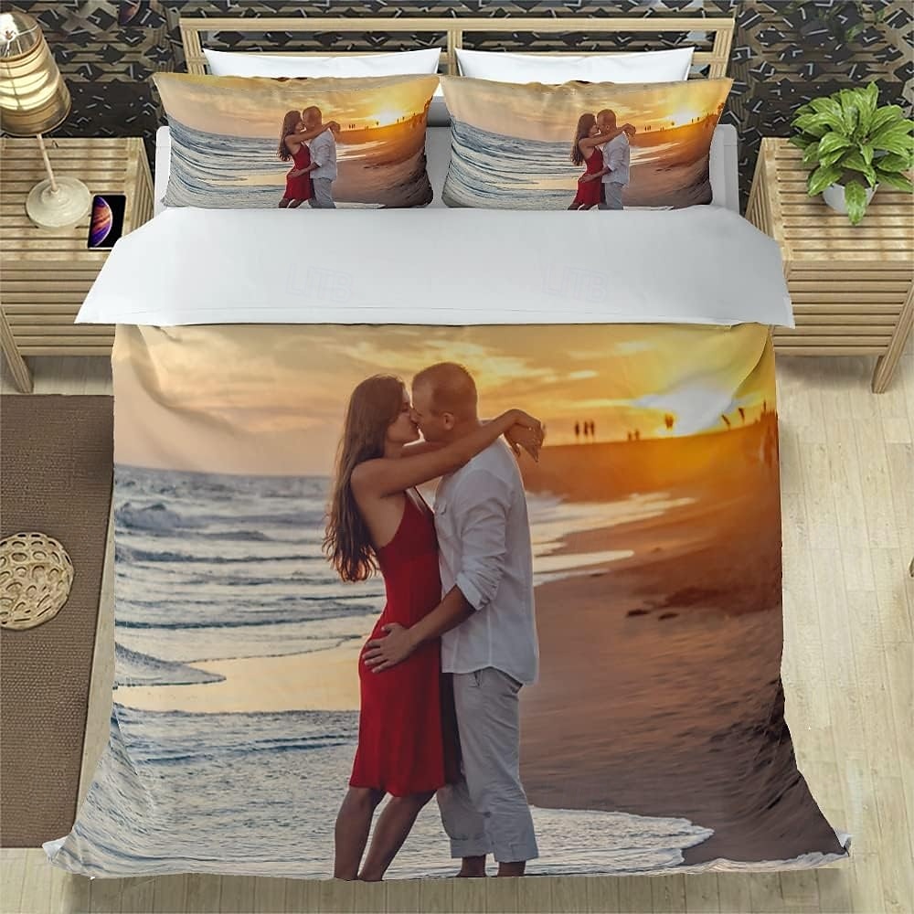 Graduation Personalized Duvet Cover Wedding Design Best Graduation Gift Custom Bedding 3pcs Sets with Photo Text Customized Gifts Comforter Set with 2 Pillowcases 2026 - $25.99 –P6