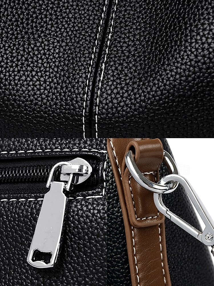 borsa hobo in similpelle verde con dettagli marroni, due tracolle regolabili per diversi stili di trasporto, versatile borsa a tracolla e a spalla per donna, ideale per lavoro, viaggi e uso quotidiano del 2025 a $32.99 –P5