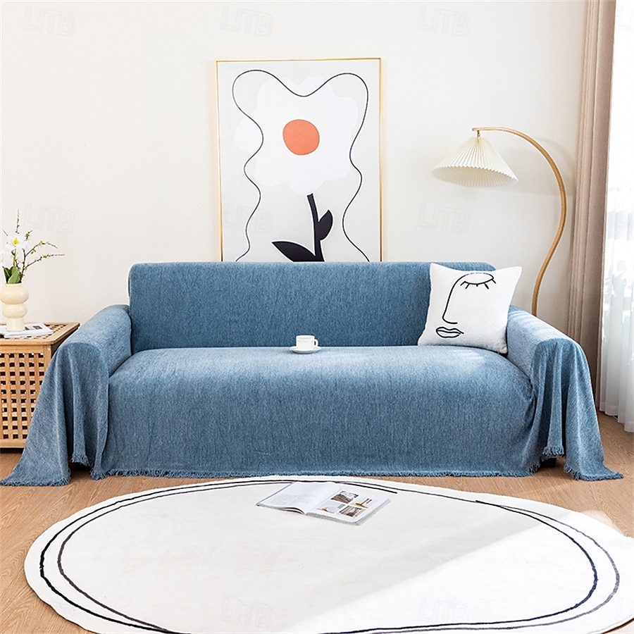 Serviette de canapé en chenille de haute qualité, tissu doux et moelleux, parfait pour protéger les canapés de la saleté et des taches, durable et confortable, idéale pour une utilisation quotidienne, de 2025 ? $46.99 –P4